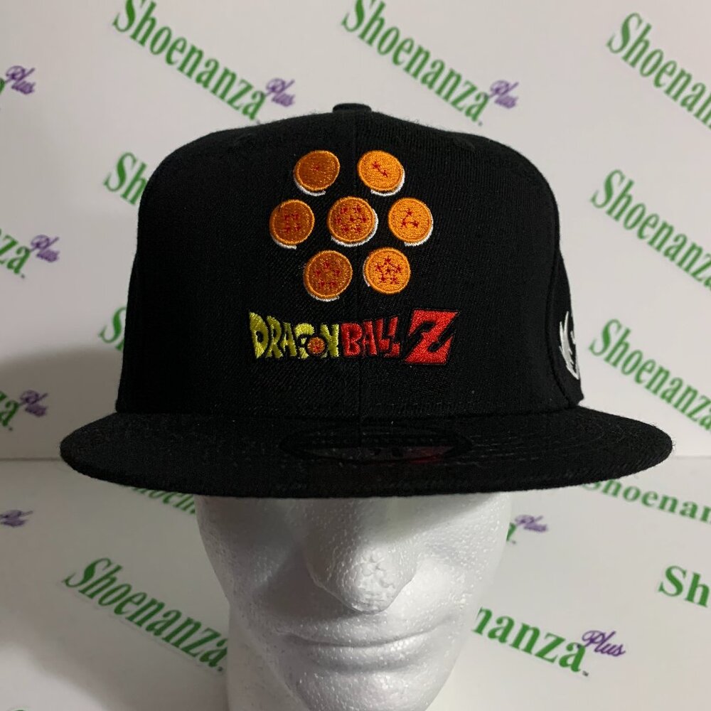 Headgear Classics Hat HGC Fitted Dragon Ball Z DBZ Flat Brim Black Cap 7 3/8
